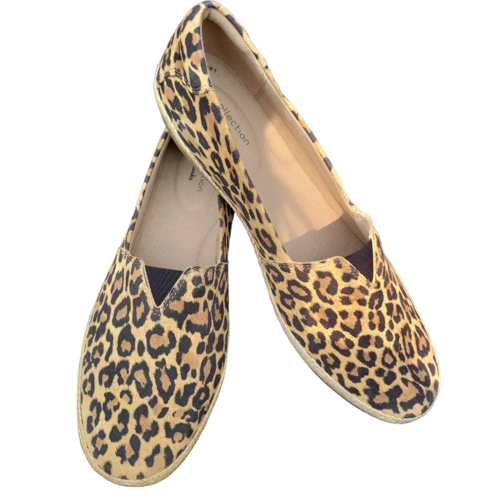 Clarks tiger print shoes